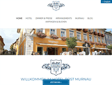 Tablet Screenshot of hotel-post-murnau.de